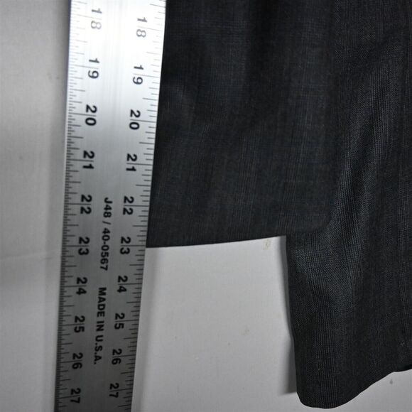 Vtg Hart Schaffner Marx 42R USA Made Gray‎ Glenn Check Blazer Jacket Sport Coat - Picture 9 of 12